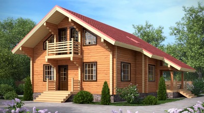Дом из клееного бруса 219 м2 для большой семьи